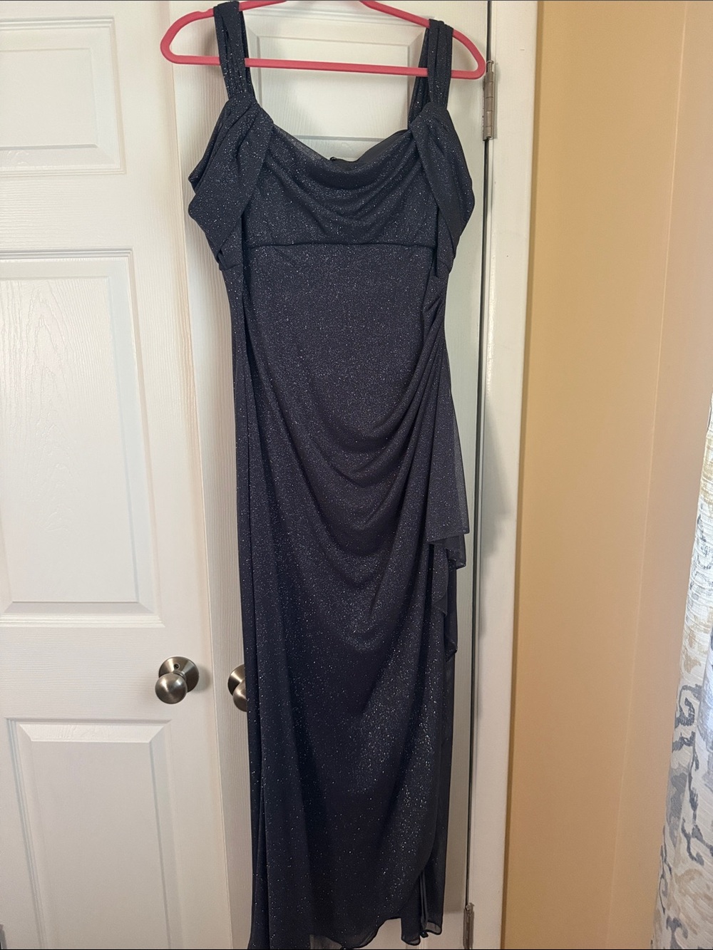 Women's Sparkle Evening Dress - Charcoal size 14